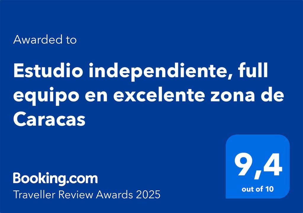 Estudio independiente, full equipo en excelente zona de Caracas